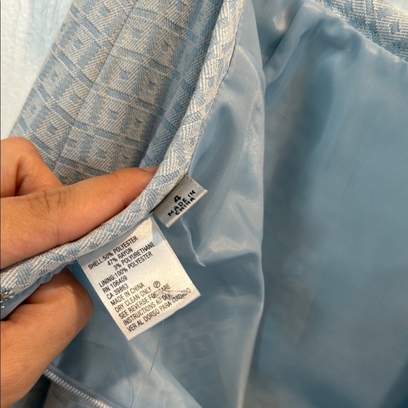 Tahari 4 Pale Blue Pencil Skirt - Picture 11 of 11
